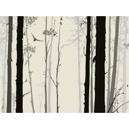 FTNS 1262 AG Design vliesová fototapeta 4-dílná Mystic Forest - Mystický les, velikost 360  x 270 cm