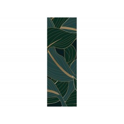 FTNVL 3728 AG Design vliesová fototapeta 1-dílná Dark Green Leafes, velikost 90 x 270 cm