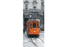 FTN V 2882 Vliesová fototapeta dveřní Tram, velikost 90 x 202 cm