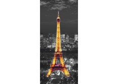 FTN V 2912 Vliesová fototapeta dveřní Eiffel in the night, velikost 90 x 202 cm