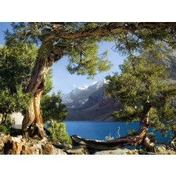 FTSs0833 Obrazová  fototapeta na zeď jednodílná Hory a jezero, velikost 180 x 127 cm