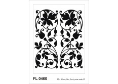 FL 0460 AG Design Samolepicí dekorace - samolepka na zeď - Black flock 2 noodles, velikost 65 cm x 85 cm