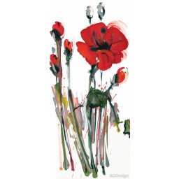FTN V 2829 Obrazová vliesová fototapeta dveřní FTNV2829 Vlčí mák, velikost 90 x 202 cm