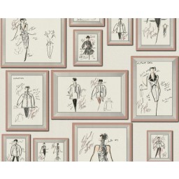 KT4-64873 A.S. Création designová luxusní vliesová omyvatelná  tapeta na zeď Karl Lagerfeld, velikost 10,05 m x 53 cm