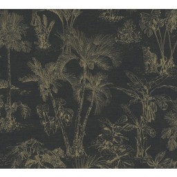 KT5-12083 A.S. Création vliesová tapeta na zeď přírodní motiv s palmami Cuba 2024, velikost 10,05 m x 53 cm