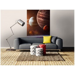 MS-2-0188 Vliesová obrazová fototapeta Solar System, velikost 150 x 250 cm