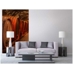 MS-2-0247 Vliesová obrazová fototapeta Wine Barrels, velikost 150 x 250 cm