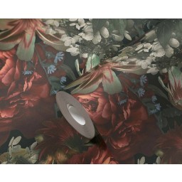 P492450001 A.S. Création historizující vliesová tapeta na zeď Styleguide Natürlich 2024 lilie a růže, velikost 10,05 m x 53 cm