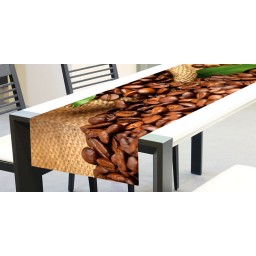 TS 007 Dimex Běhoun na stůl ubrus, Kávová zrna, velikost 40 x 140 cm