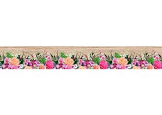 WB 8240 AG Design Samolepicí bordura na zeď Flowers - Květiny, velikost 14 cm x 5 m